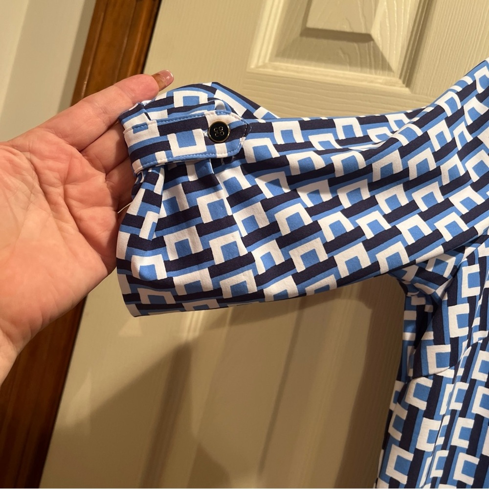 J. McLaughlin Blue and White Midi Dress - Picture 9 of 11